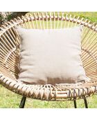 Funda de cojín Linon de lona de lino natural - 45x45 cm