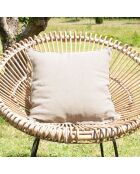 Funda de cojín Linon de lona de lino natural - 45x45 cm