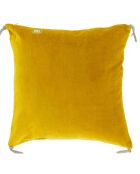 Housse de coussin Vague velours jaune - 45x45 cm
