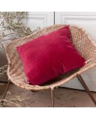 Fodera per cuscino Wave in velluto rosso - 45x45 cm