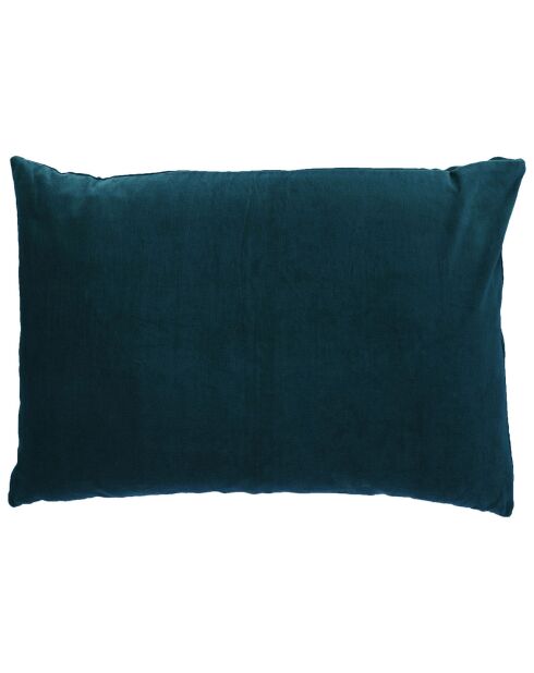 Grande housse de coussin Vague velours bleu orage - 50x75 cm