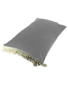 Fodera per cuscino Anna in velluto beige - 50x75 cm