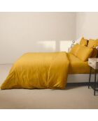 Drap housse en Satin de Coton Julia jaune