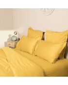 Drap housse en Satin de Coton Julia jaune