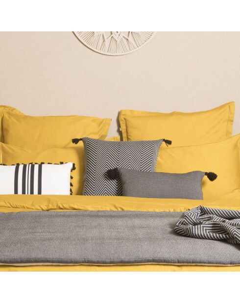 Housse de couette en Satin de Coton Julia jaune