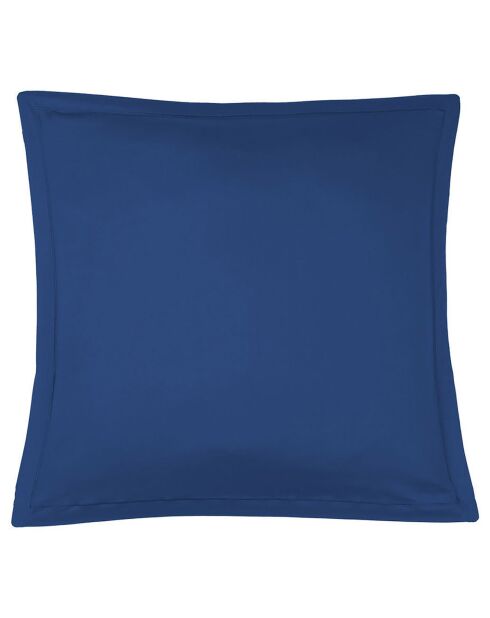 2 Taies d'oreiller en Satin de Coton Julia bleues