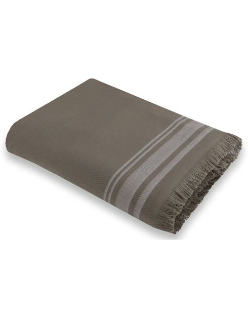 Fouta éponge Faro vert  - 100x180 cm