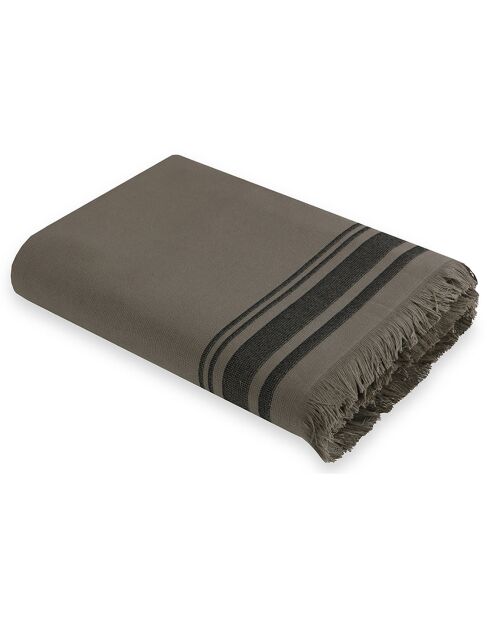 Fouta éponge Faro vert  - 100x180 cm