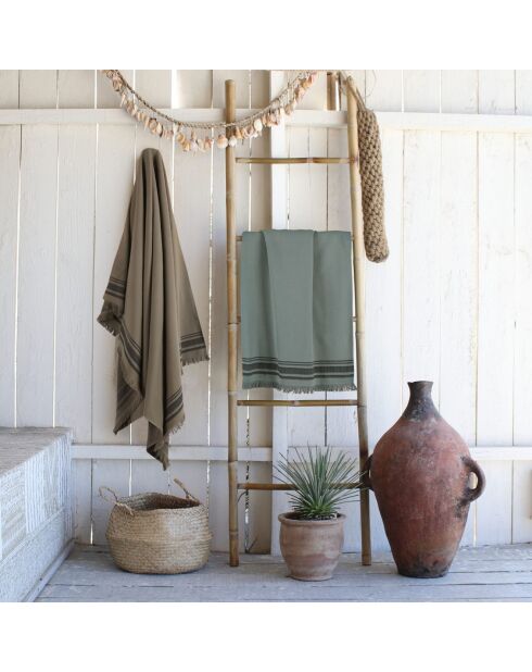 Fouta in spugna verde Faro - 180x200 cm