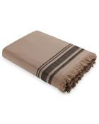 Fouta éponge Faro beige - 180x200 cm