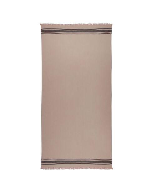 Fouta éponge Faro beige - 180x200 cm