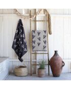 Wendbarer Fouta blauer Hummer - 100x200 cm
