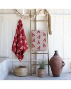 Wendbarer roter Hummer, Fouta, 100 x 200 cm
