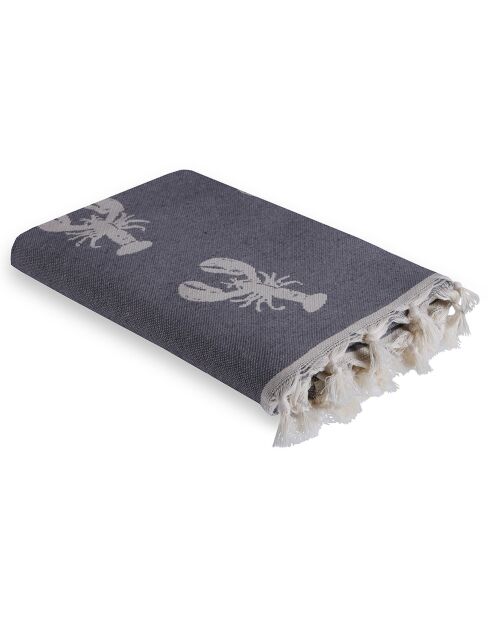 Wendbarer grauer Fouta-Hummer - 100x200 cm
