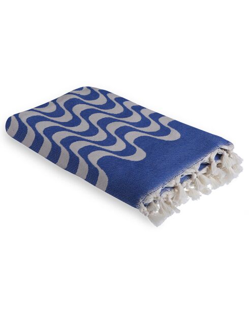 Cabana wendbare Fouta blau - 100x200 cm