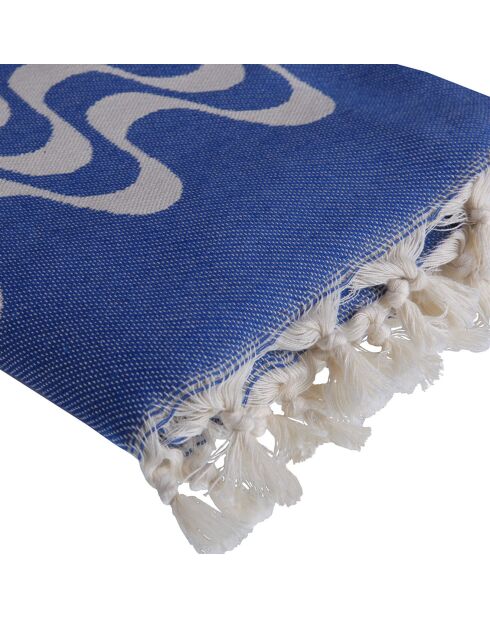 Cabana wendbare Fouta blau - 100x200 cm