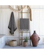 Cabana omkeerbare fouta zwart - 100x200 cm