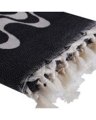 Cabana omkeerbare fouta zwart - 100x200 cm