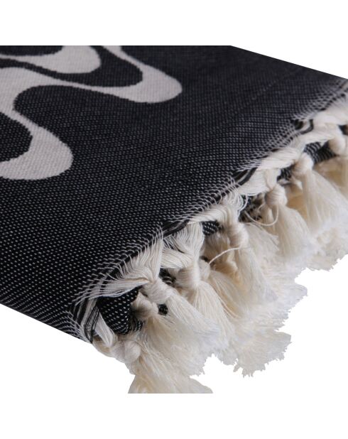 Cabana omkeerbare fouta zwart - 100x200 cm