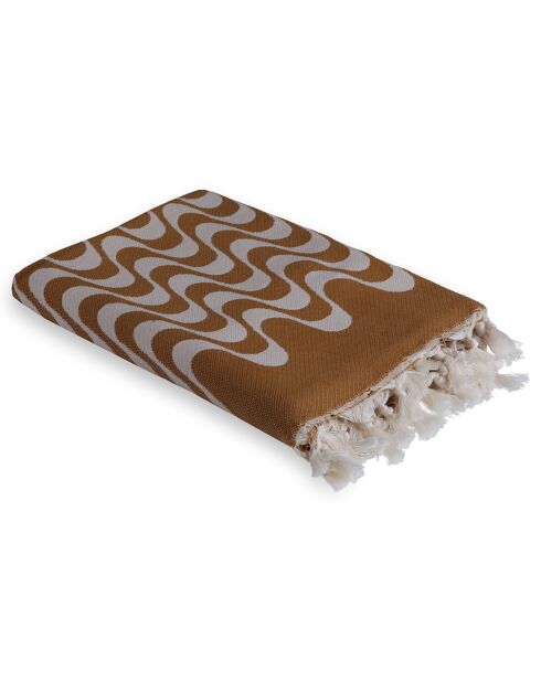 Cabana wendbare Fouta gelb - 100x200 cm