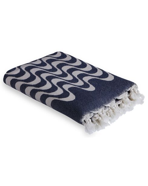 Cabana wendbare Fouta blau - 100x200 cm