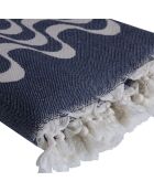 Cabana wendbare Fouta blau - 100x200 cm