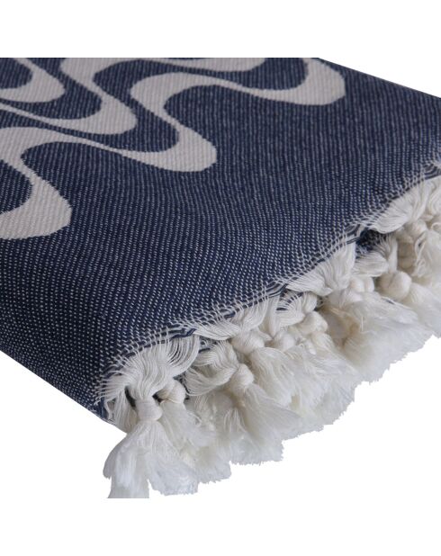 Cabana wendbare Fouta blau - 100x200 cm