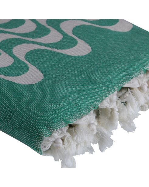 Cabana wendbare Fouta grün - 100x200 cm