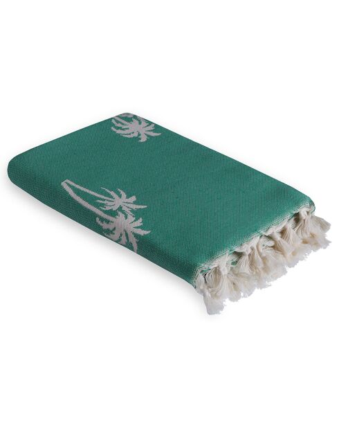 Wendbare grüne Fouta-Palme - 100x200 cm