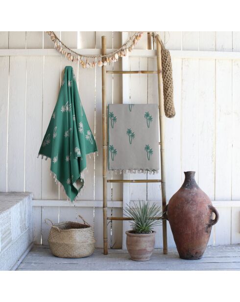 Wendbare grüne Fouta-Palme - 100x200 cm