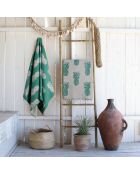 Wendbare Fouta grüne Ananas - 100x200 cm