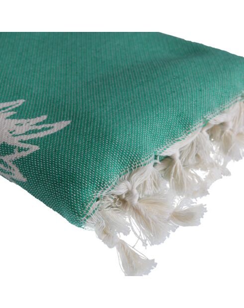 Wendbare Fouta grüne Ananas - 100x200 cm