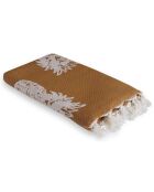 Omkeerbare fouta-gele ananas - 100x200 cm