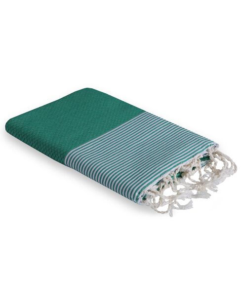 Fouta Ibiza Bienenwabe grün - 100x200 cm