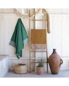 Fouta Ibiza Bienenwabe grün - 100x200 cm
