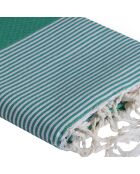 Fouta Ibiza Bienenwabe grün - 100x200 cm