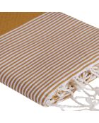 Fouta Ibiza Bienenwabe gelb - 100x200 cm