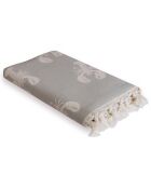 Fouta aragosta reversibile tortora - 100x200 cm