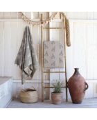Fouta aragosta reversibile tortora - 100x200 cm