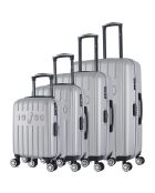 4 Valises 4 roues Archie-M 46/55/65/75 cm gris