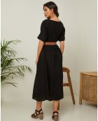 Robe 100% Lin Gatsi noire