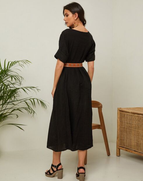 Robe 100% Lin Gatsi noire