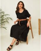 Robe 100% Lin Gatsi noire