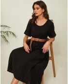Robe 100% Lin Gatsi noire