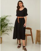 Robe 100% Lin Gatsi noire
