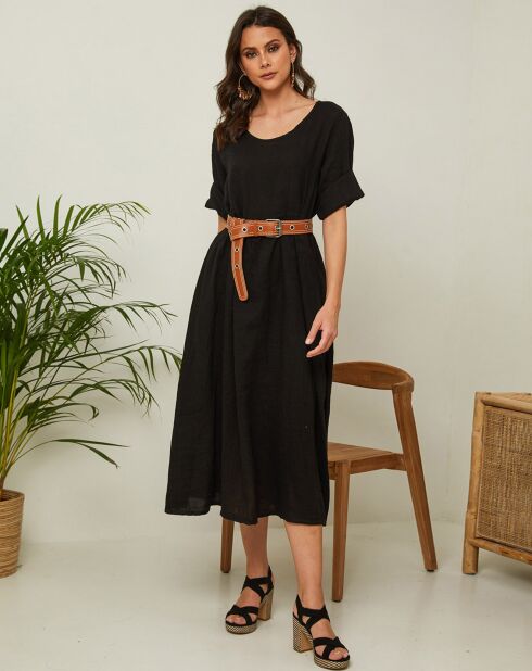 Robe 100% Lin Gatsi noire