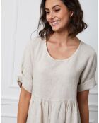 Robe 100% Lin Jimbo beige