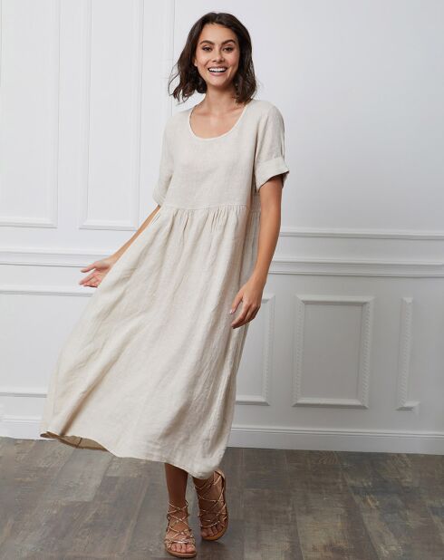 Robe 100% Lin Jimbo beige