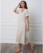Robe 100% Lin Jimbo beige