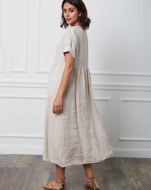 Robe 100% Lin Jimbo beige